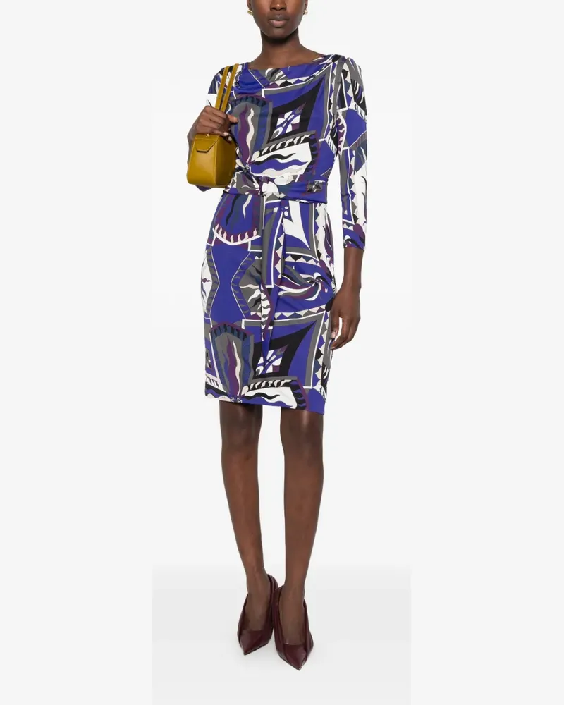 Emilio Pucci Kleid mit Gürtel - Blau Blau