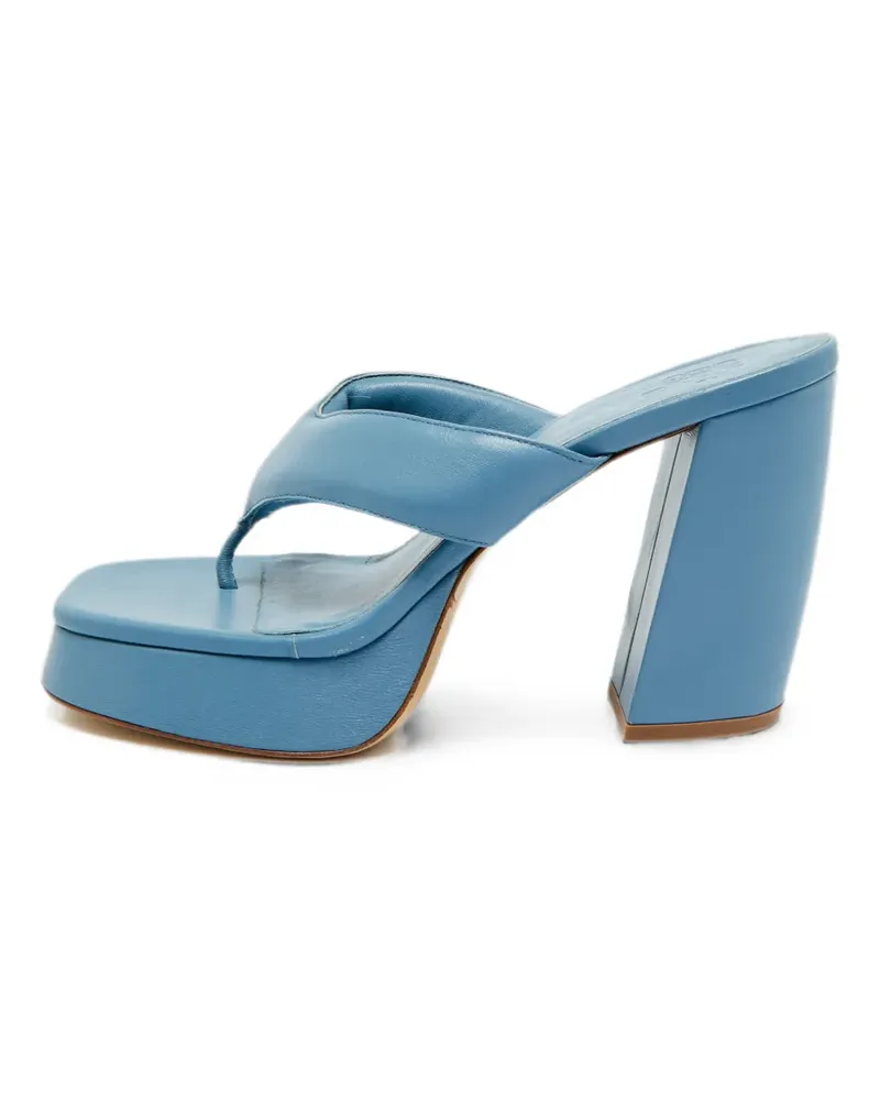 FourTwoFour on Fairfax platform thong sandals - Blau Blau
