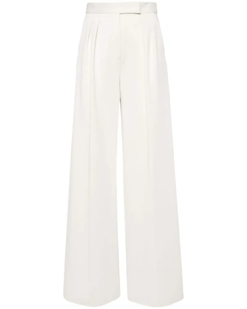 Max Mara Ausgestellte Zinnia High-Waist-Hose Weiß