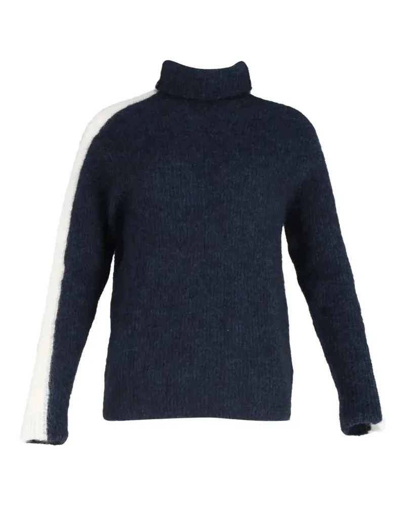 Ganni knitted turtleneck sweater - Blau Blau