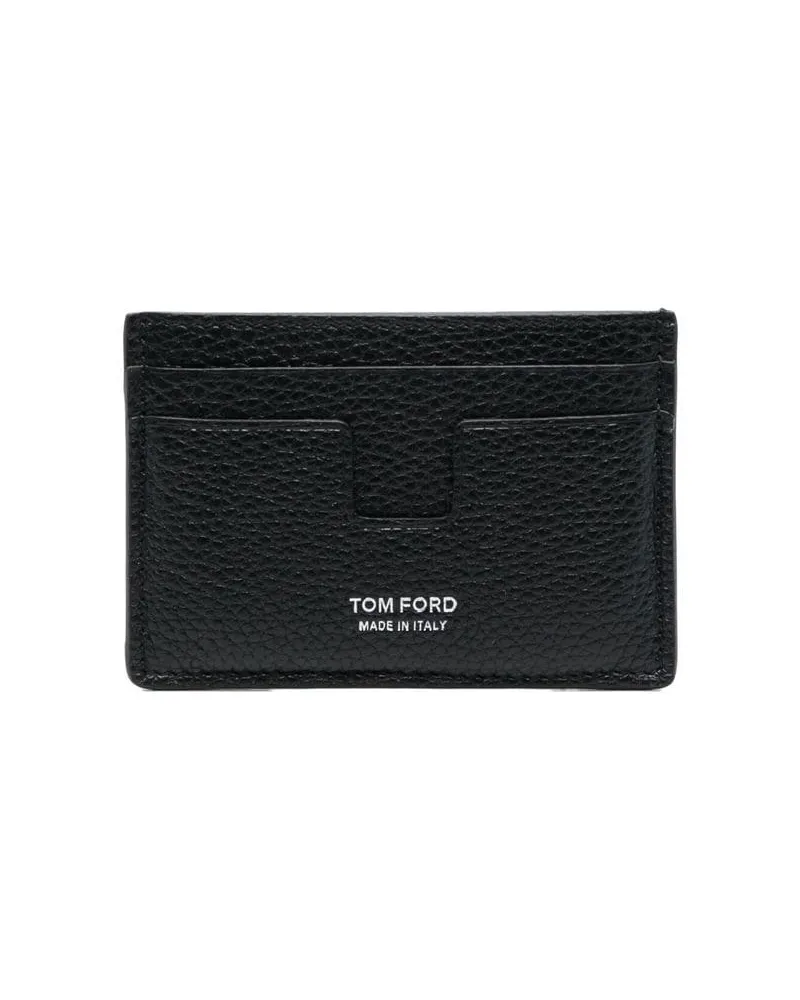 Tom Ford Kartenetui mit Logo-Print - Schwarz Schwarz