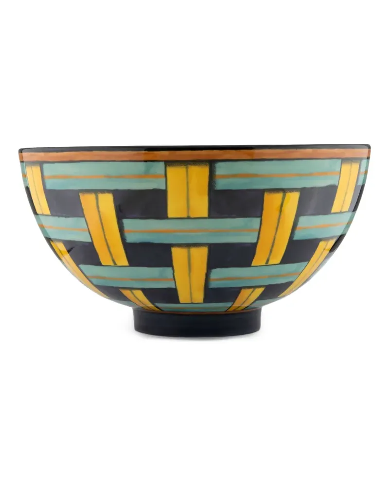 Ginori 1735 Stuoia 1923 Schale mit Korbgeflecht - Blau Blau