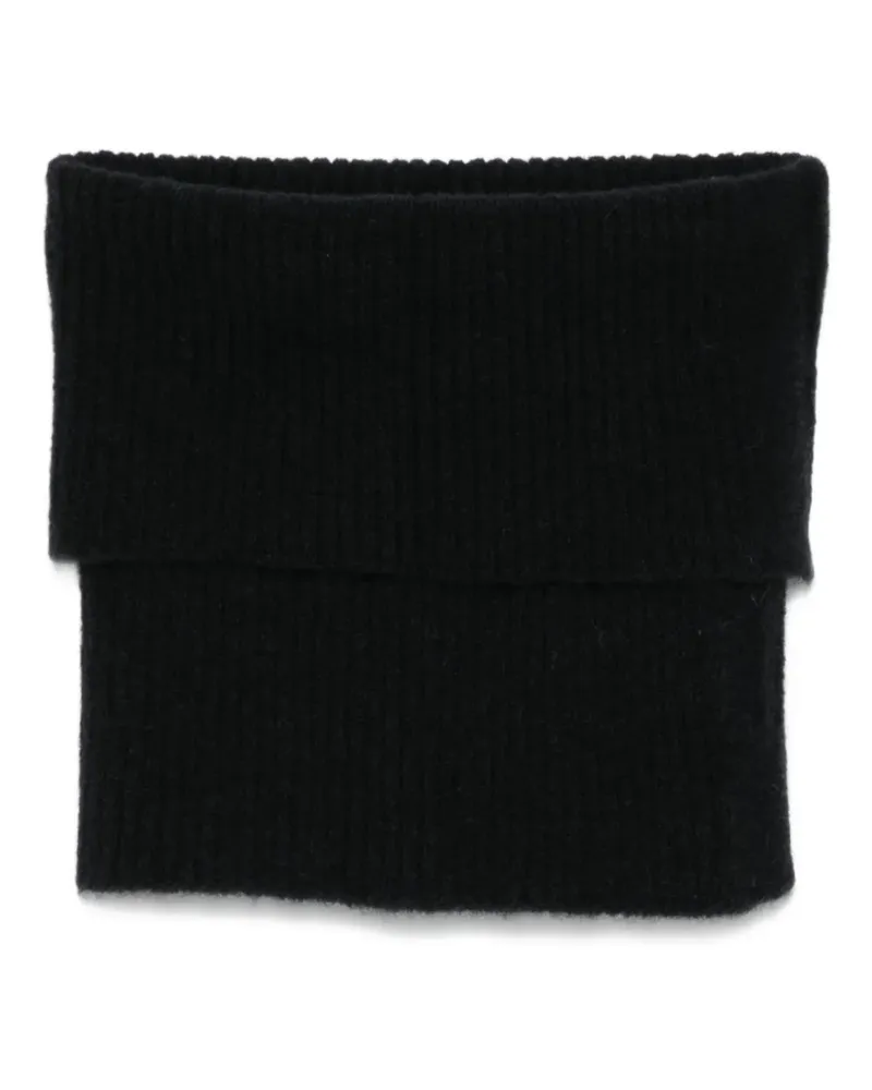 Rick Owens Gerippter Schal - Schwarz Schwarz