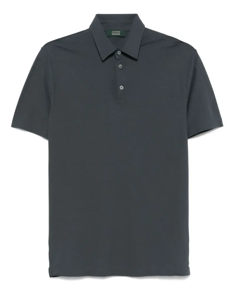 Zanone Klassisches Poloshirt - Grau Grau