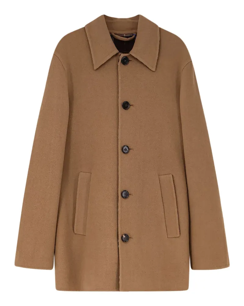 Burberry button single-breasted coat - Braun Braun