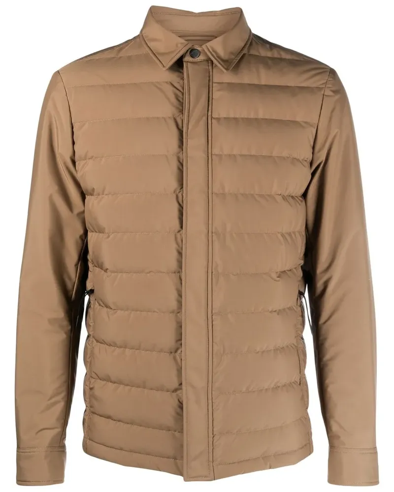 Ermenegildo Zegna Gefütterte Hemdjacke - Braun Braun