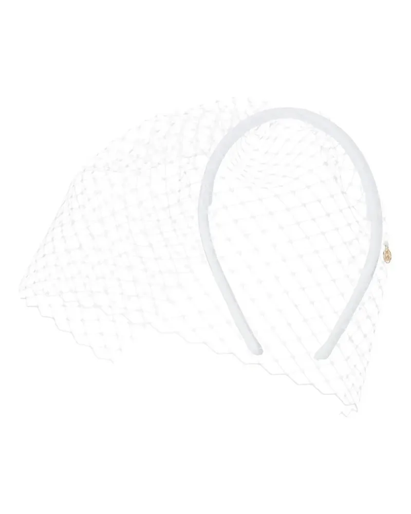 Maison Michel veil headband - Weiß Weiß