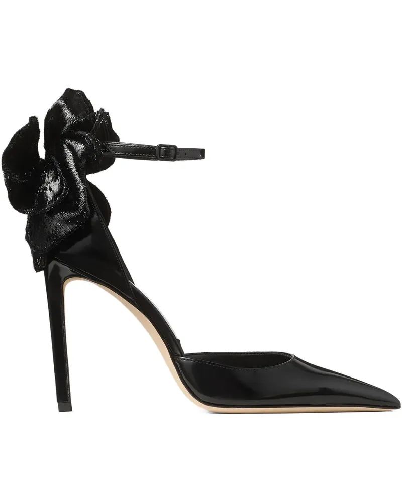 Jimmy Choo Marja Pumps mit Knöchelriemen 100mm - Schwarz Schwarz