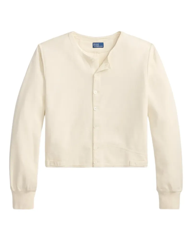 Ralph Lauren Gerippter Cardigan - Nude Nude