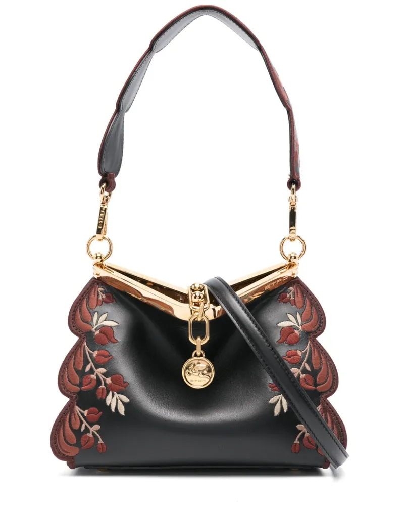 Etro Kleine Vela Schultertasche - Schwarz Schwarz