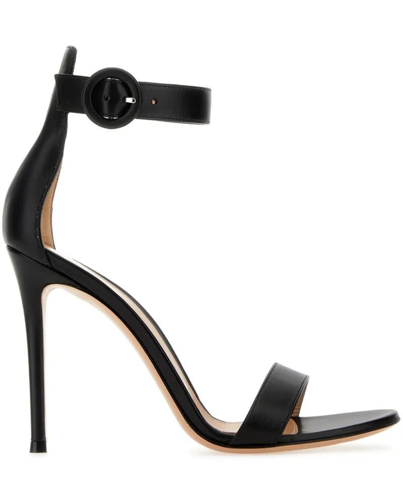 Gianvito Rossi Sandalen mit Knöchelriemen - Schwarz Schwarz