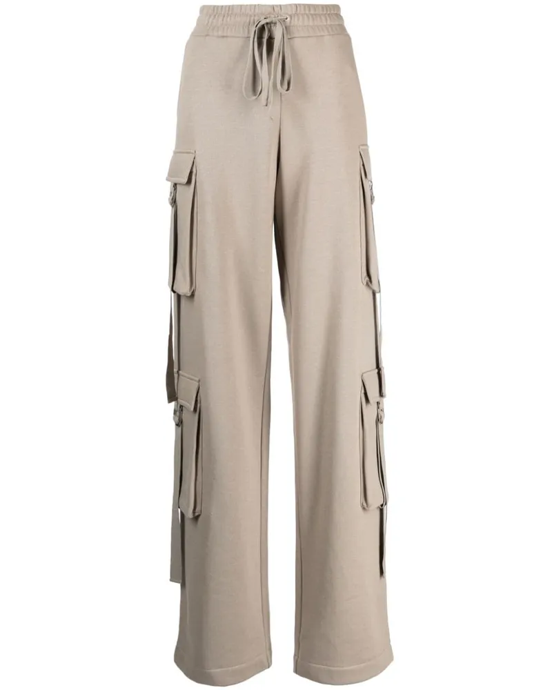 Blumarine Cargohose mit Kordelzug - Grau Grau