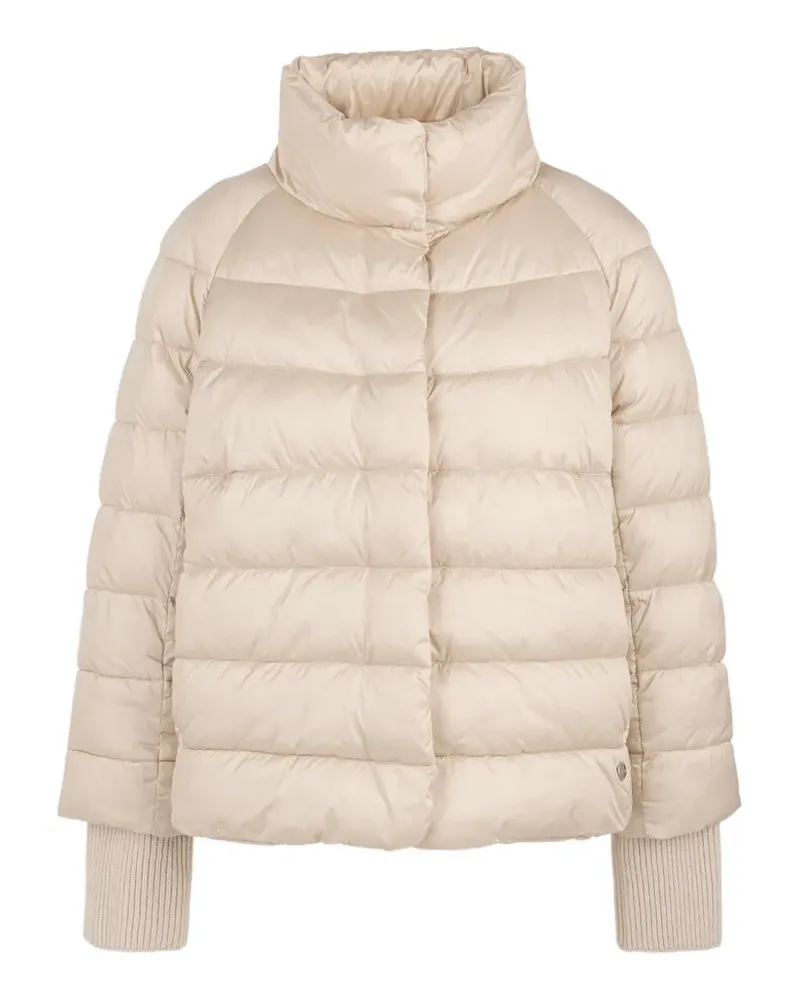 Marc Cain quilted high-neck jacket - Nude Nude