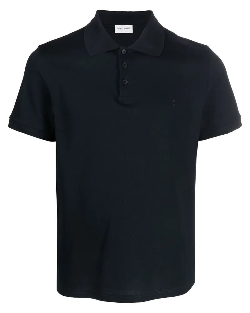 Saint Laurent Klassisches Poloshirt - Blau Blau