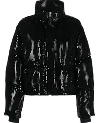 Shoreditch Ski Club Gesteppte Jacke Schwarz