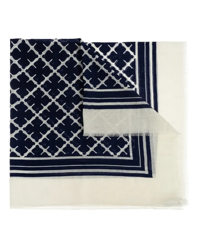 By Malene Birger geometric patterned scarf - Nude Nude