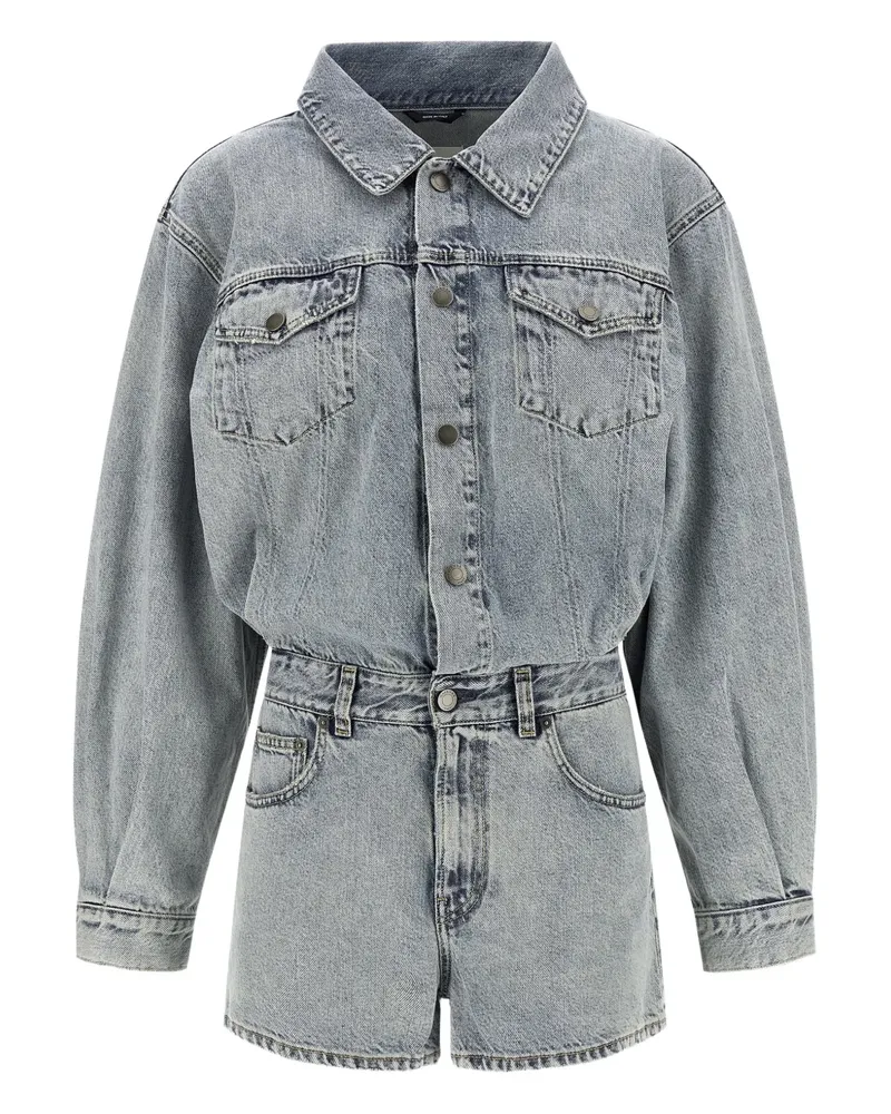 Haikure long-sleeve playsuit - Blau Blau