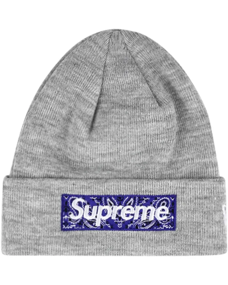 Supreme Being x New Era Beanie mit Logo - Grau Grau