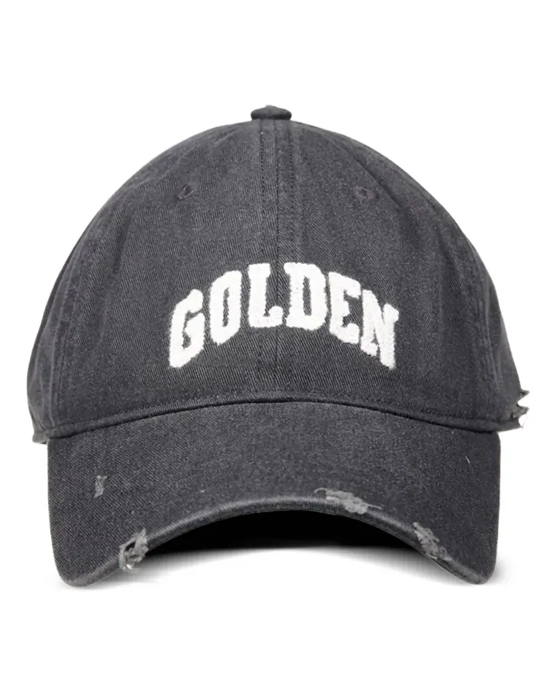 Golden Goose Baseballkappe im Distressed-Look - Grau Grau