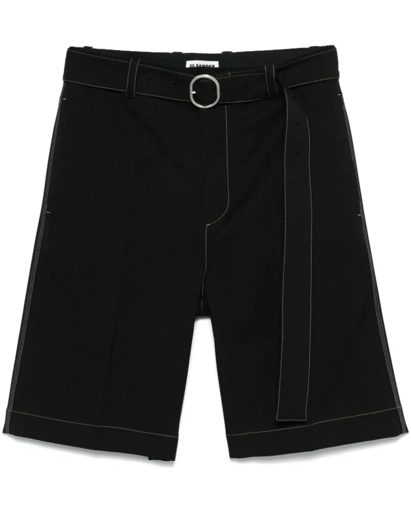 Jil Sander Shorts mit Gürtel - Schwarz Schwarz