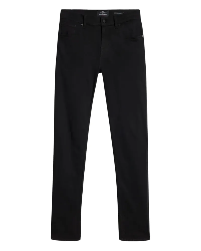 7 for all mankind Hose aus Baumwolle - Schwarz Schwarz