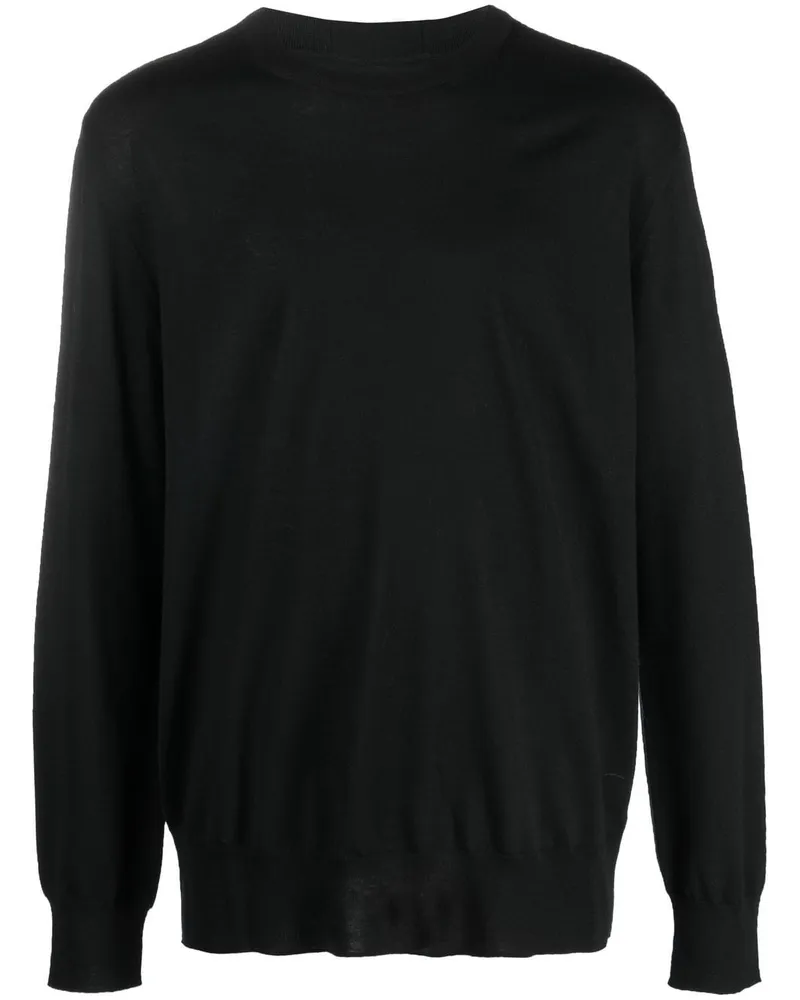 Jil Sander Gestrickter Pullover - Schwarz Schwarz
