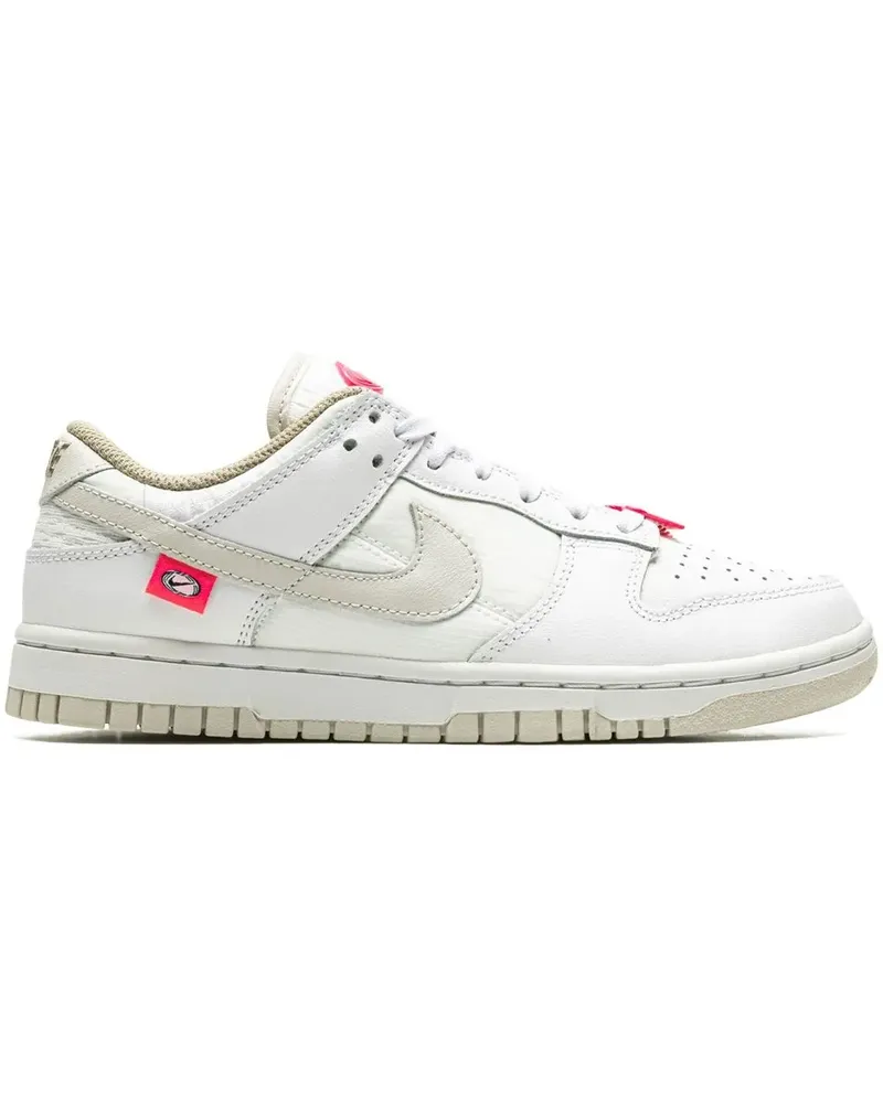 Nike Dunk Low Rosa Bling Sneakers - Weiß Weiß