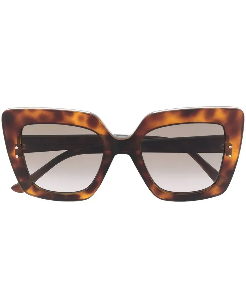Jimmy Choo Sonnenbrille in Schildpattoptik - Braun Braun