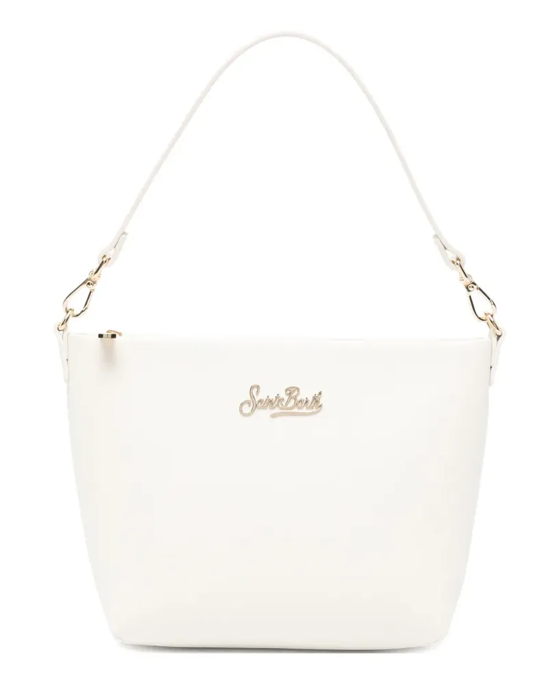 MC2 Saint Barth Aline logo-plaque shoulder bag - Nude Nude