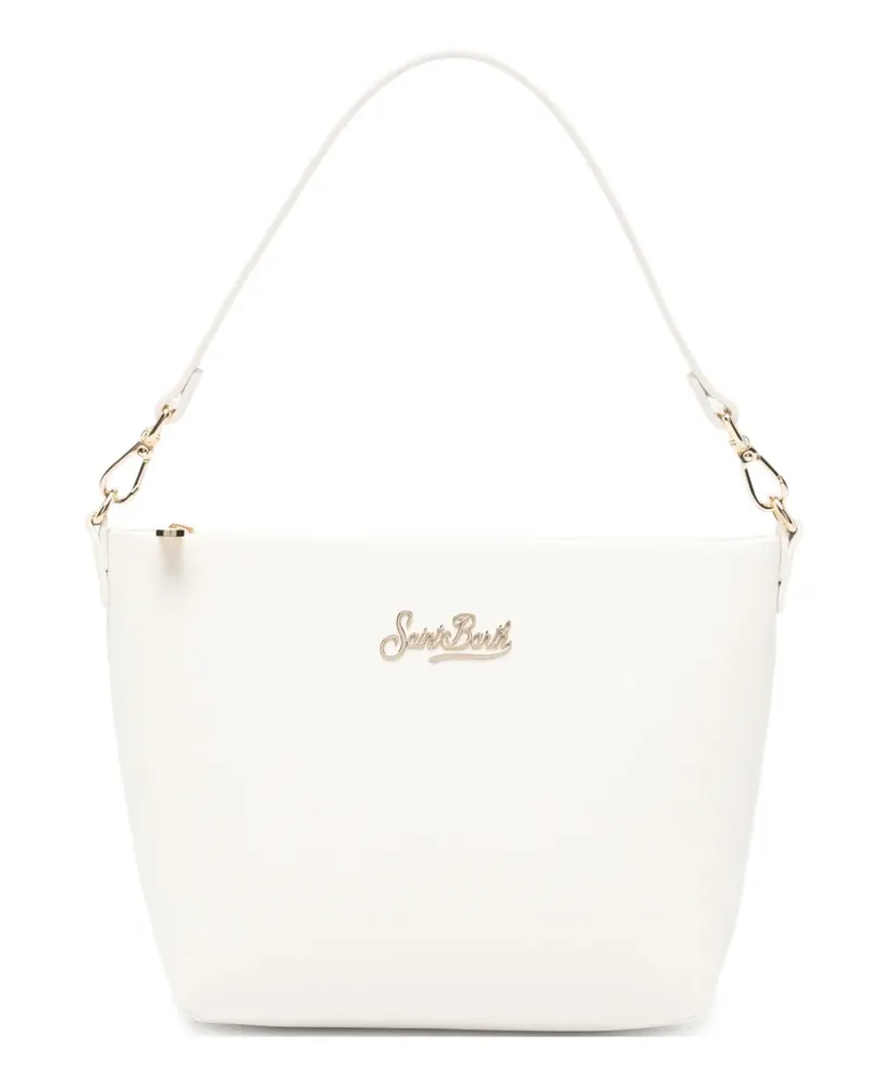 MC2 Saint Barth Aline logo-plaque shoulder bag - Nude Nude