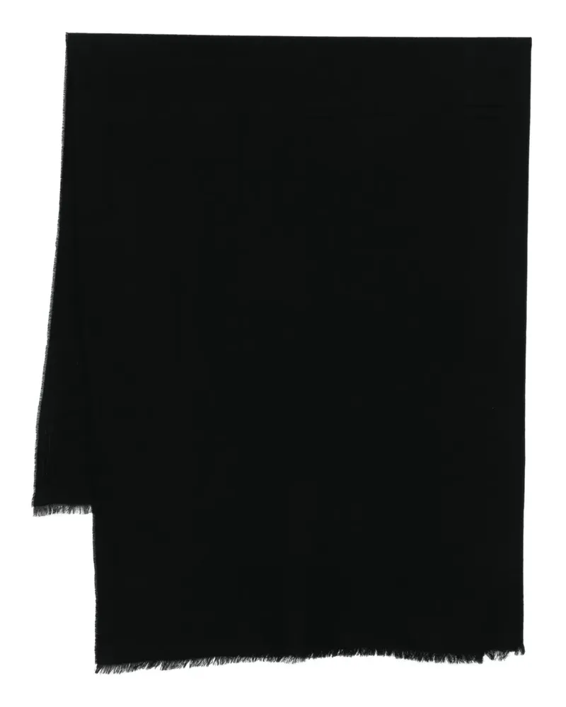 Rick Owens Ausgefranster Schal - Schwarz Schwarz
