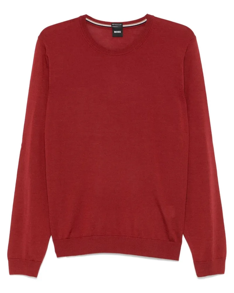 HUGO BOSS Leno Pullover - Rot Rot