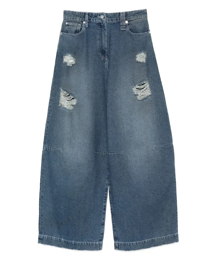 Simone Rocha Jeans im Distressed-Look - Blau Blau