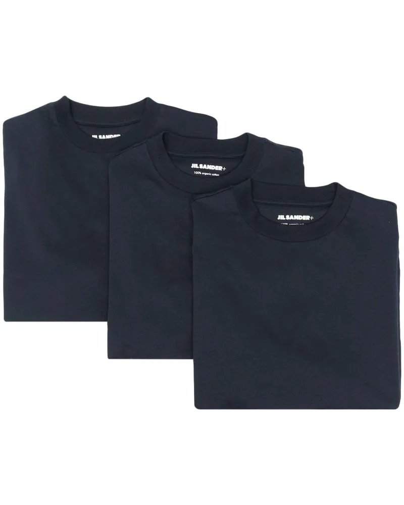 Jil Sander T-Shirts mit rundem Ausschnitt (3er-Set) - Blau Blau