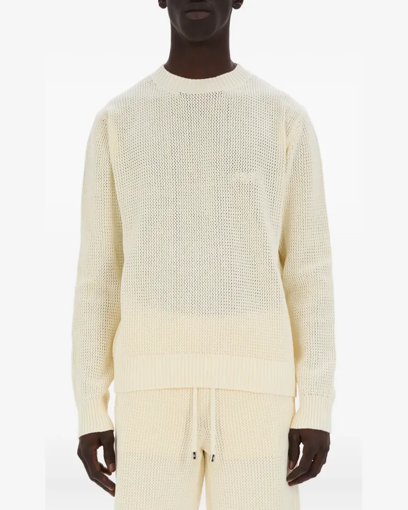 Amiri Pullover mit Waffelstrick-Muster - Nude Nude