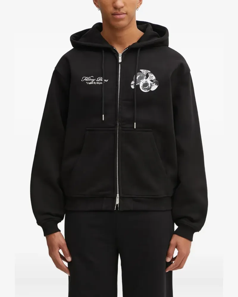 Filling Pieces zip-up hoodie - Schwarz Schwarz