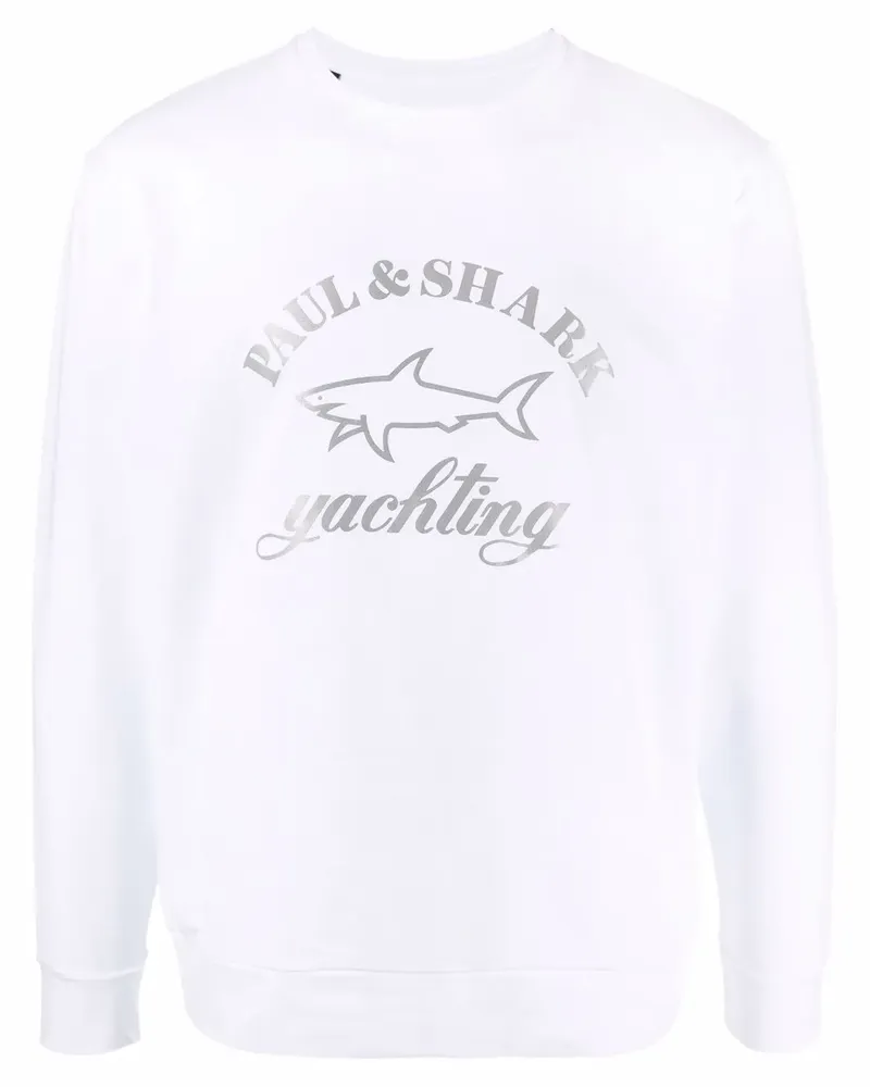 Paul & Shark Sweatshirt mit Logo-Print - Weiß Weiß