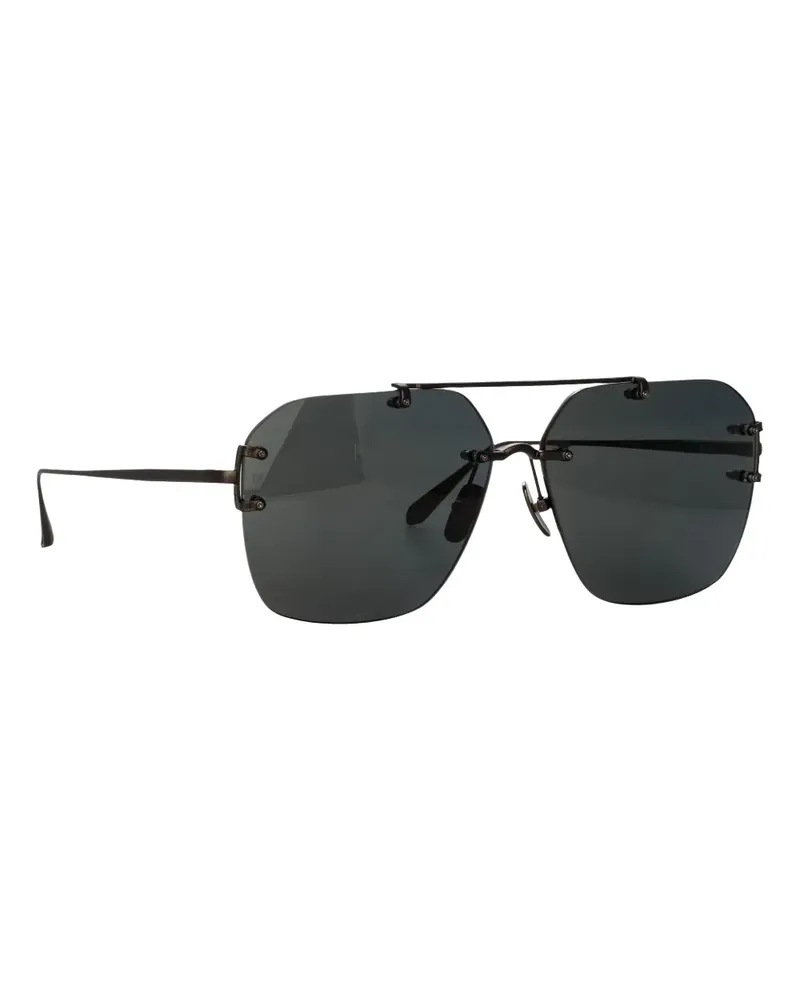 Linda Farrow Getönte Pilotenbrille - Schwarz Schwarz