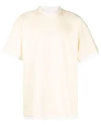 Jil Sander T-Shirt mit Logo-Print Gelb