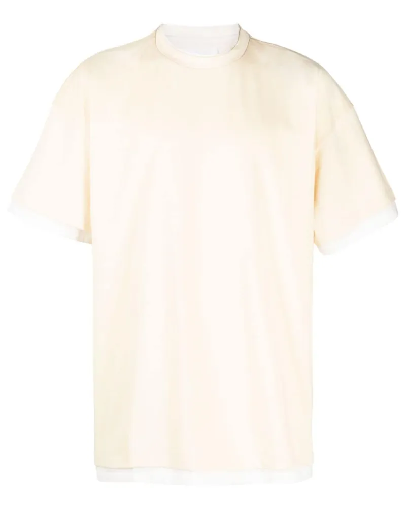 Jil Sander T-Shirt mit Logo-Print - Gelb Gelb