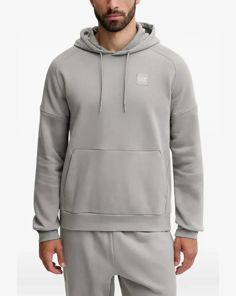 EA7 logo-print drawstring tracksuit - Grau Grau