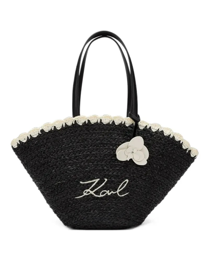 Karl Lagerfeld K/Signature scallop bag - Schwarz Schwarz