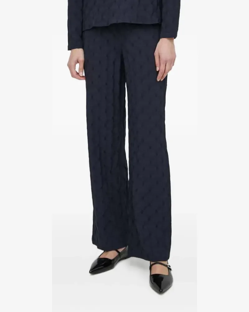 Résumé Strukturierte Hose mit Kordelzug - Blau Blau