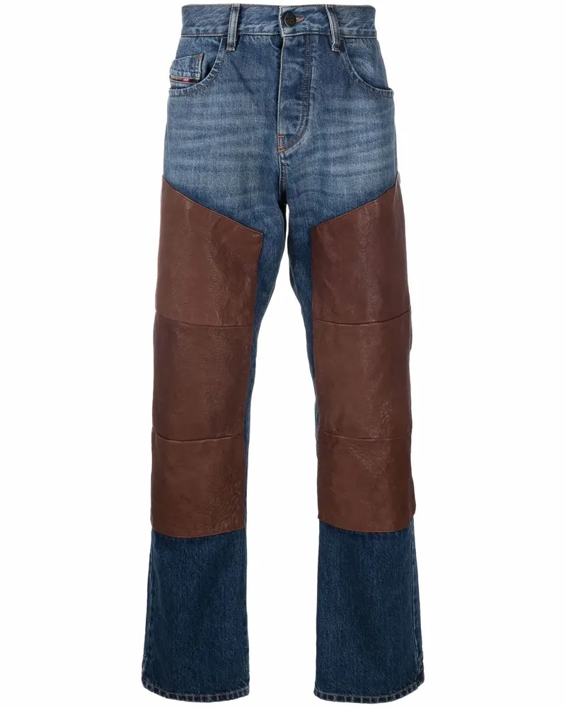 Diesel D-Viker Straight-Leg-Jeans - Blau Blau