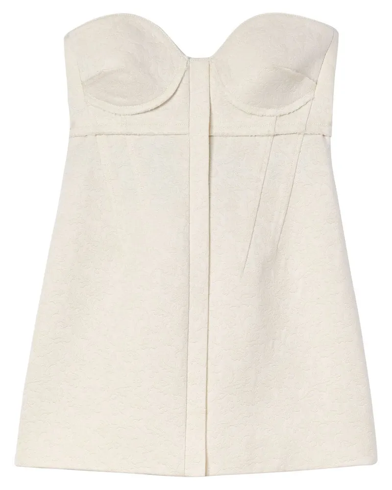 Proenza Schouler Bustier-Top mit Jacquardmuster Nude