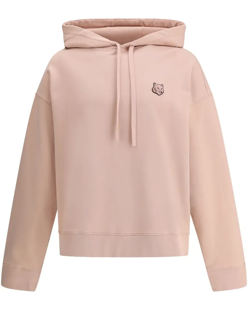 Kitsuné Hoodie mit Logo-Patch - Rosa Rosa