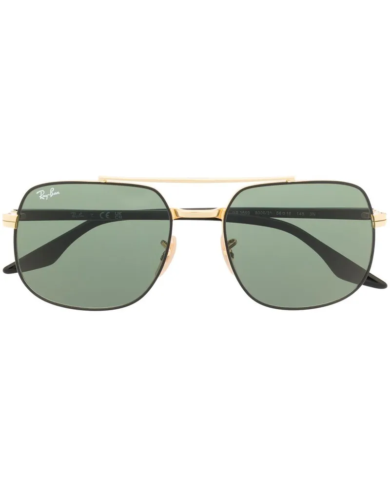 Ray Ban Getönte Pilotenbrille - Schwarz Schwarz