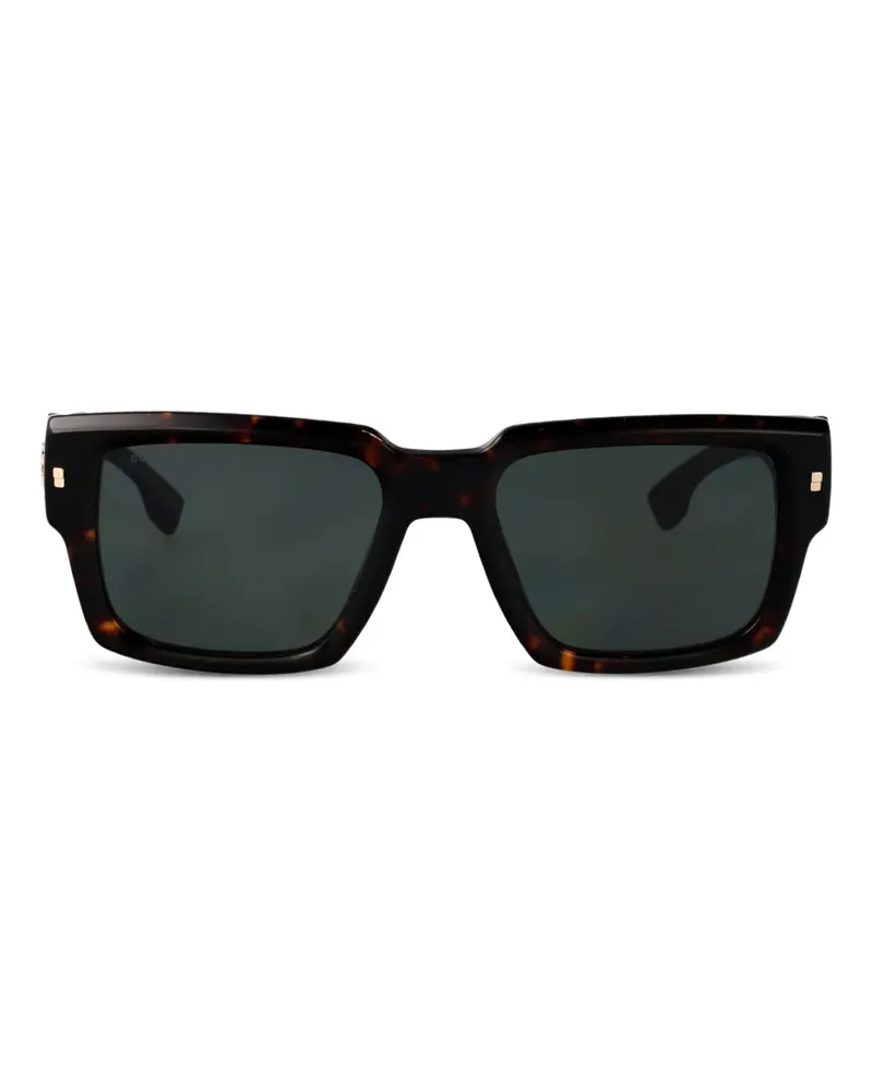 Dsquared2 Sonnenbrille mit eckigem Gestell - Braun Braun