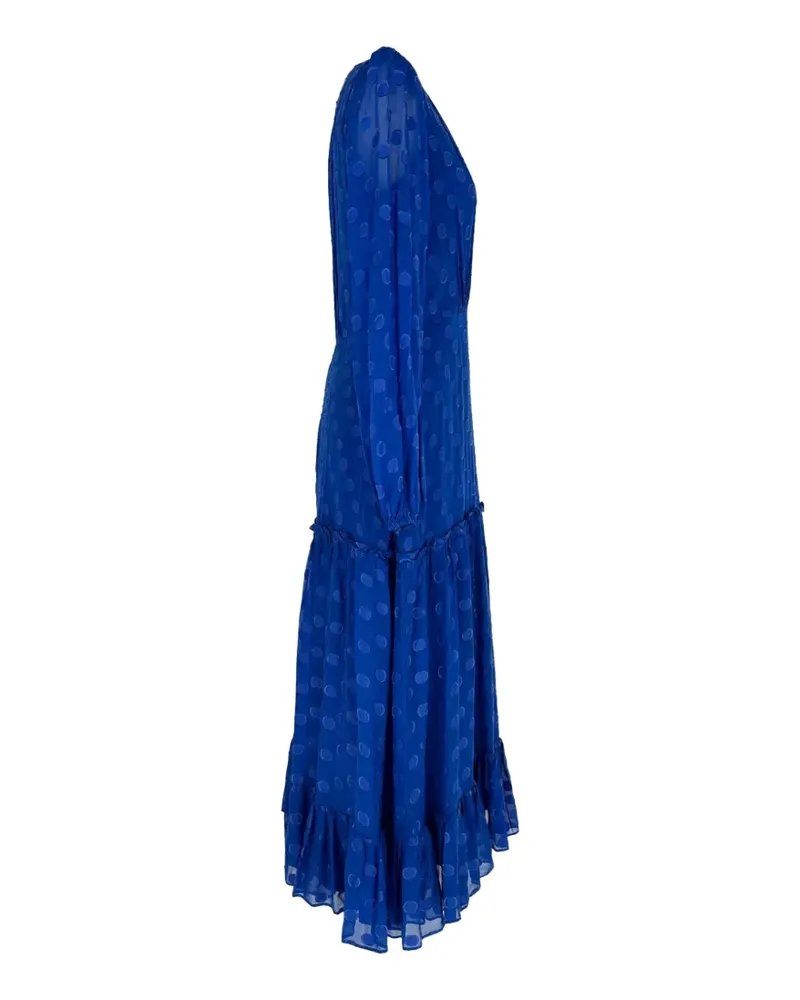 Saloni Devon polka-dot dress - Blau Blau