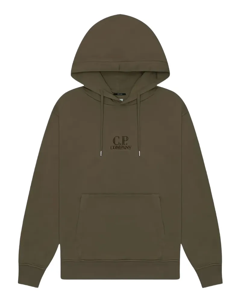 C.P. Company Hoodie mit Logo-Print - Grün Grün
